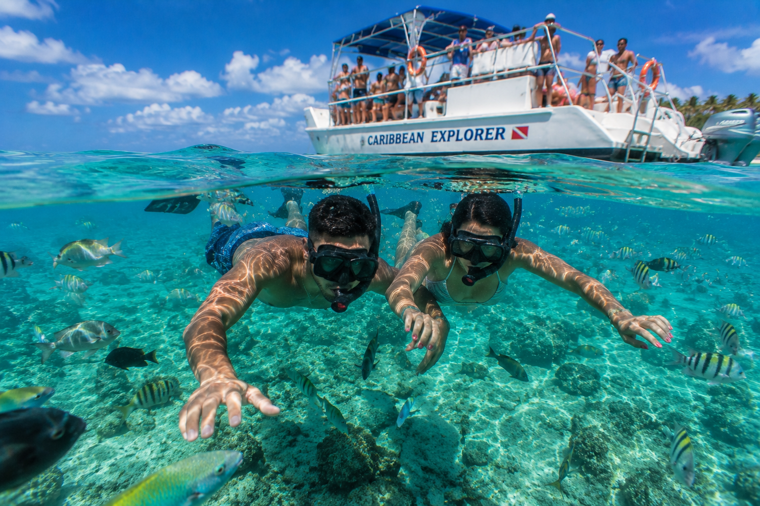 Punta Cana Party Boat: Catamaran, Snorkeling & Natural Pool